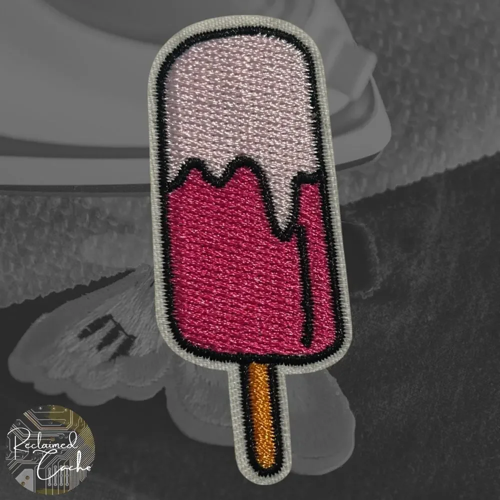 Pink Popsicle Iron On Patch